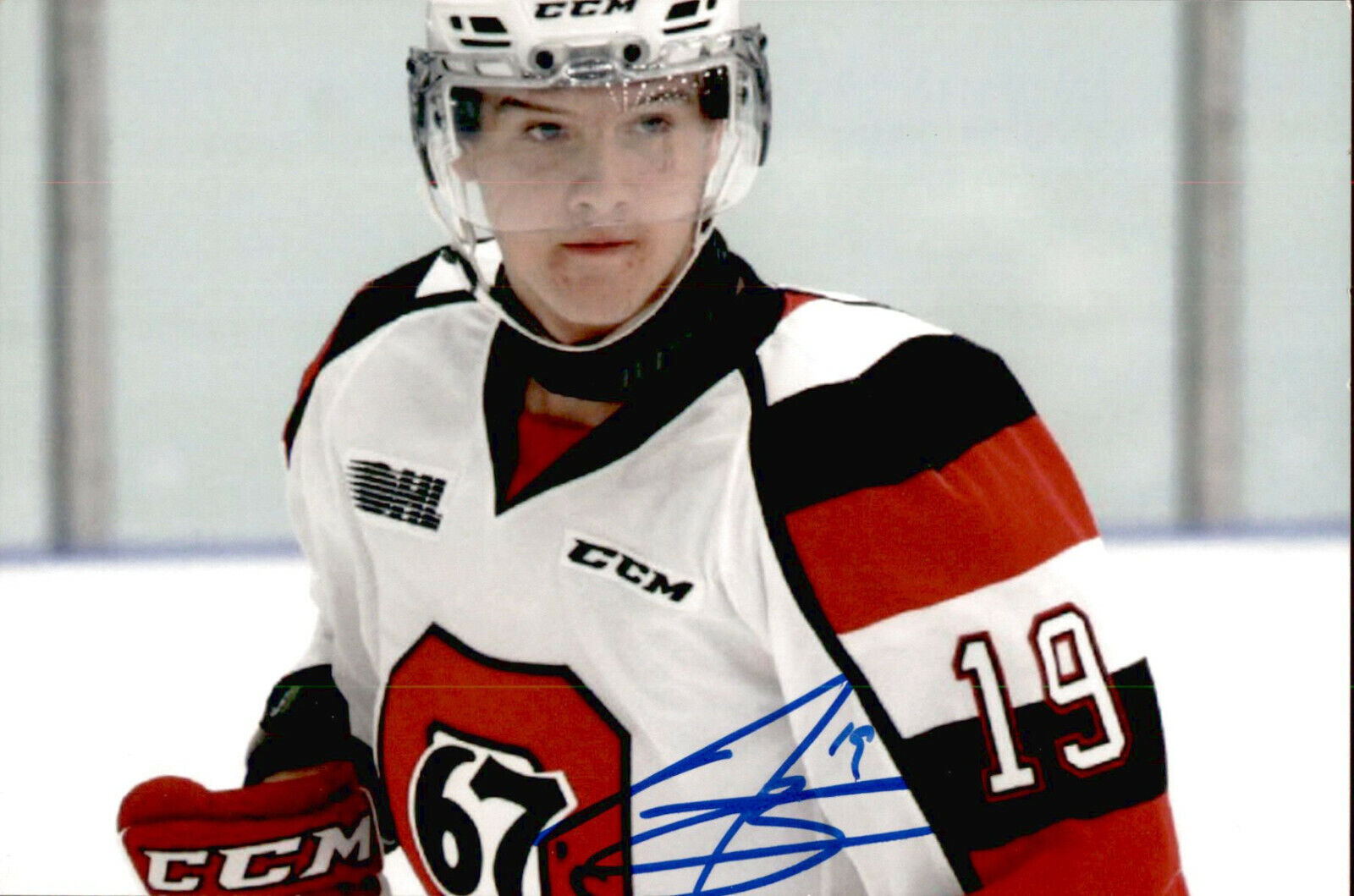 Travis Barron SIGNED 4x6 Photo Poster painting OTTAWA 67's / COLORADO AVALANCHE