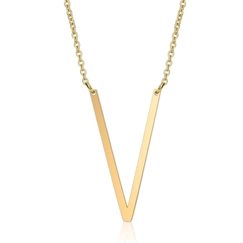 Stainless Steel Fashion Polishing Letter Necklace