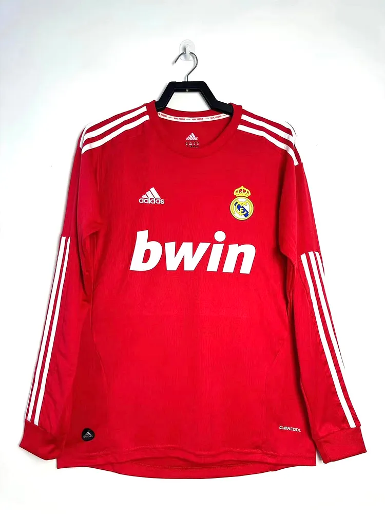 2011-12 Real Madrid Second Away Long Sleeve Retro Jersey