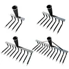 High Carbon Steel Nail Rake Weeding Rake Loose Soil Rake Farm Tools(12 Teeth)