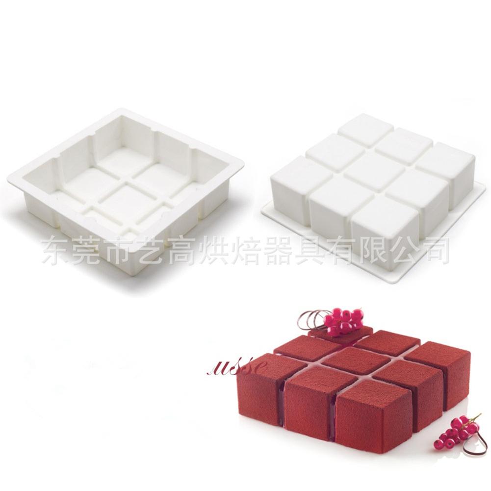 

9 Cavity Mold Cake Chocolate Non-stick DIY Mould Maker Tools, 501 Original