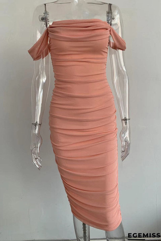 Sexy White Off Shoulder Bodycon Party Cocktail Dress | EGEMISS