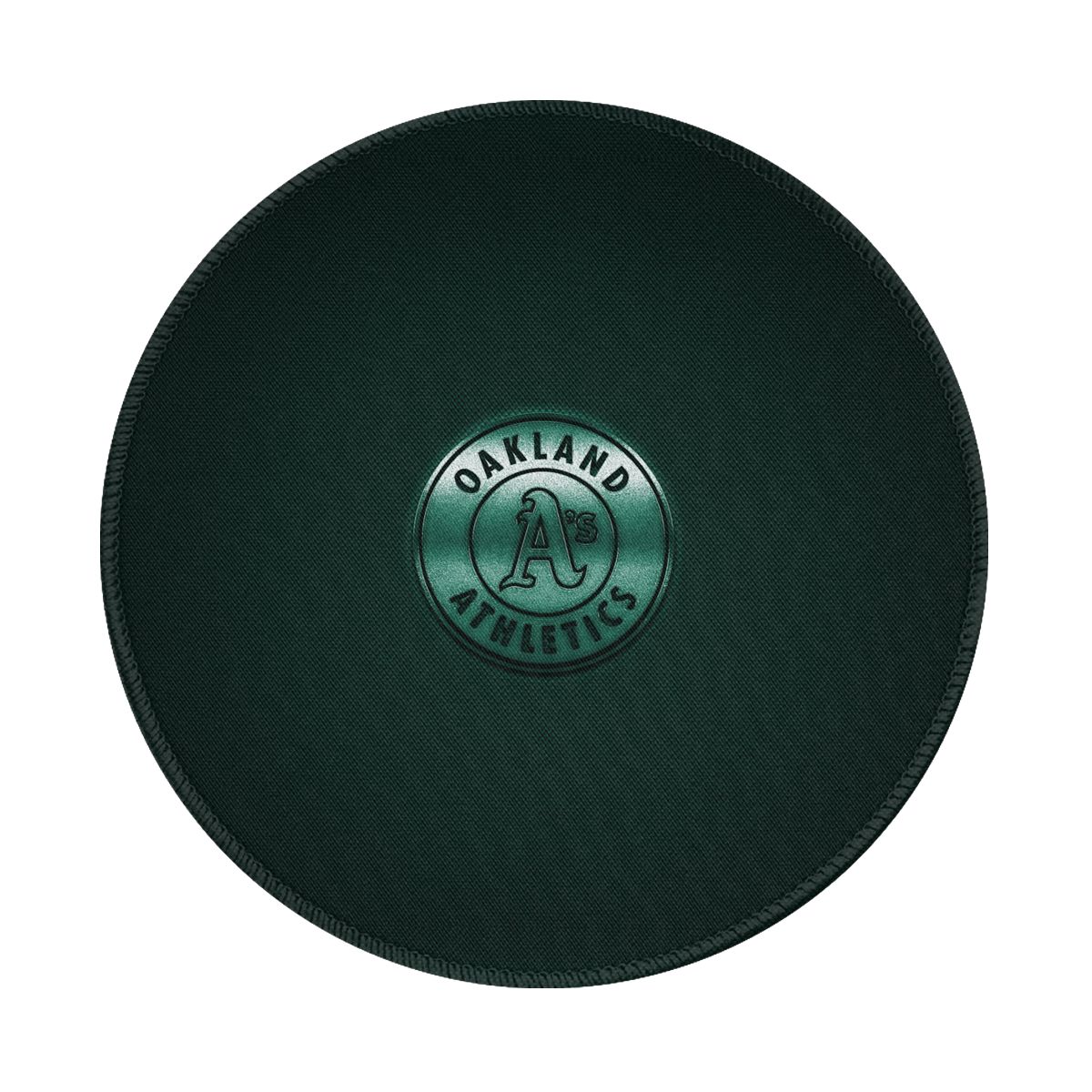 Oakland Athletics Shiny Green Gaming Round Mousepad for Computer Laptop