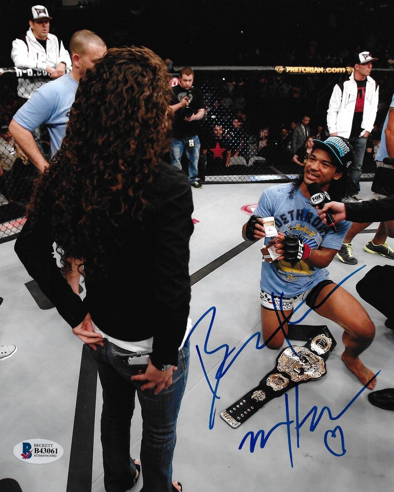 Maria & Benson Henderson Signed UFC 8x10 Photo Poster painting BAS Beckett COA Picture Autograph