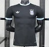 Argentina  2025/2026 Black Sky Blue Trim  Player Version