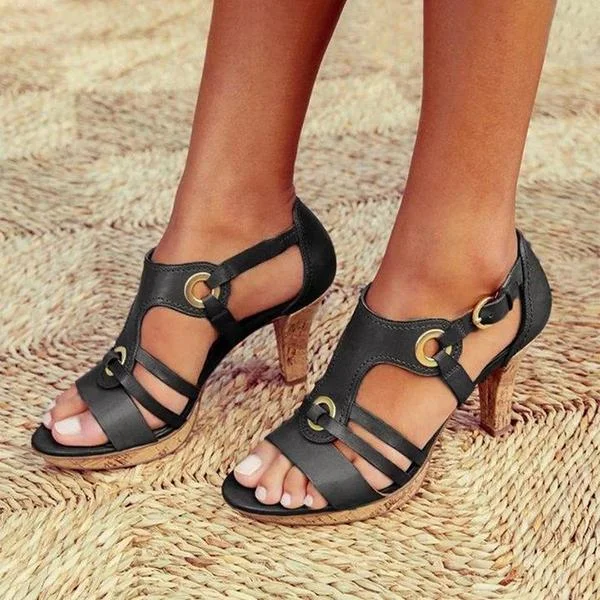 New Elegant Pumps Vintage Women Sandals
