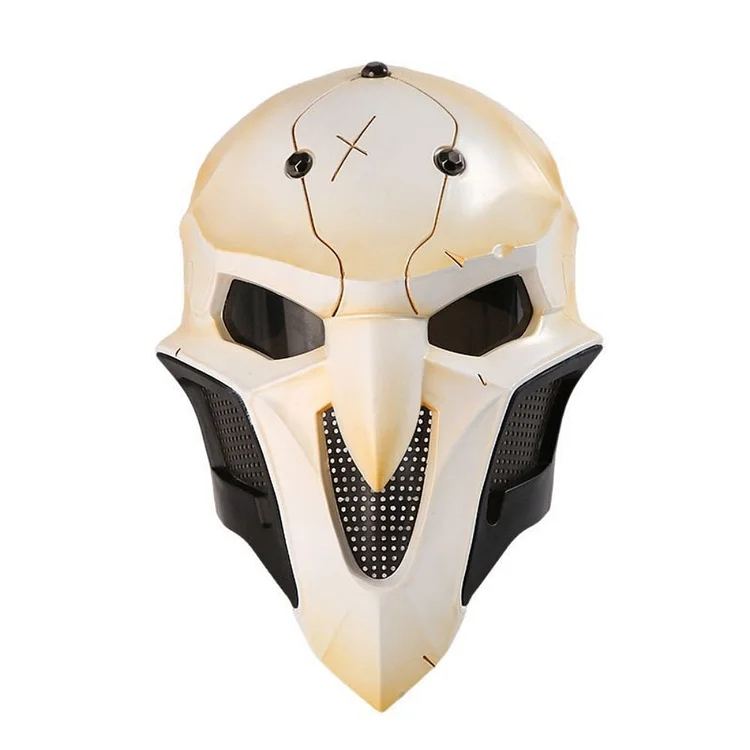 Overwatch Gabriel Reyes White Latex Mask Cosplay Accessories Halloween Carnival Props