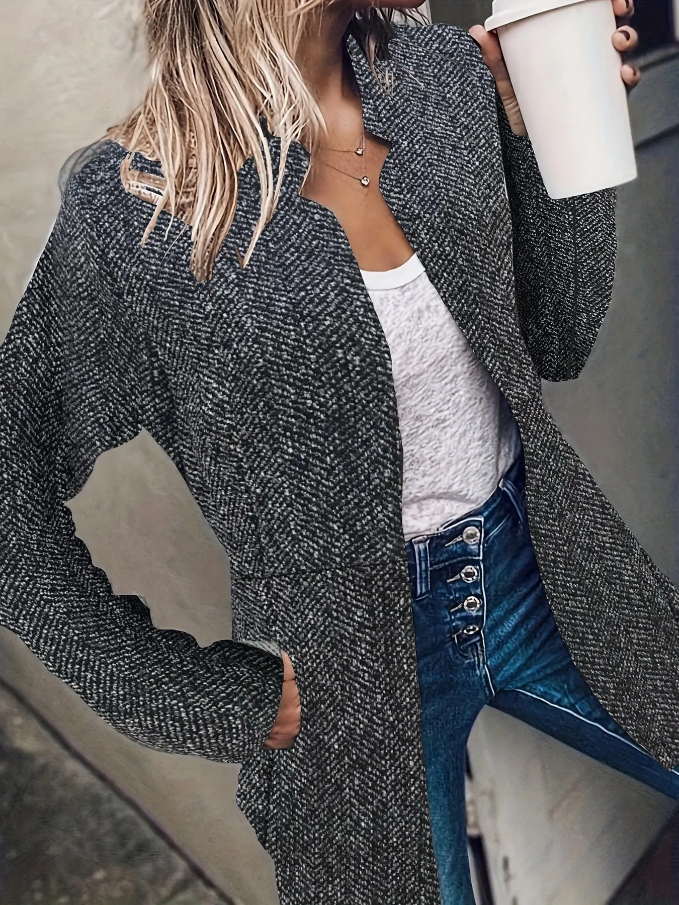 Winter Warm Open Front Cardigan
