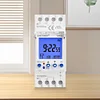 2 Channels Programmable 24Hours Time Clock LCD Display Timer Switch(12V)