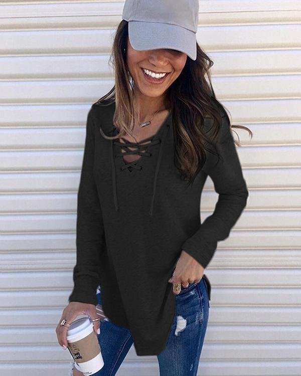 Women's Autumn and Winter Fashion Fashion Pullover Loose Tops