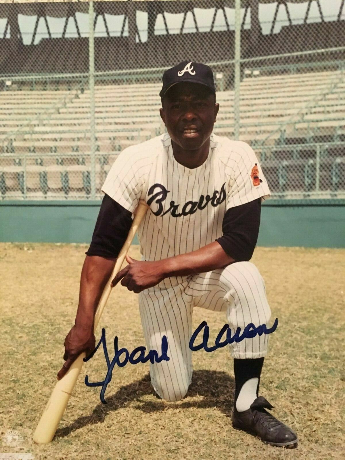 Hank Aaron 8x10 REPRINT Signed Photo Poster painting Autographed HOF Braves REPRINT