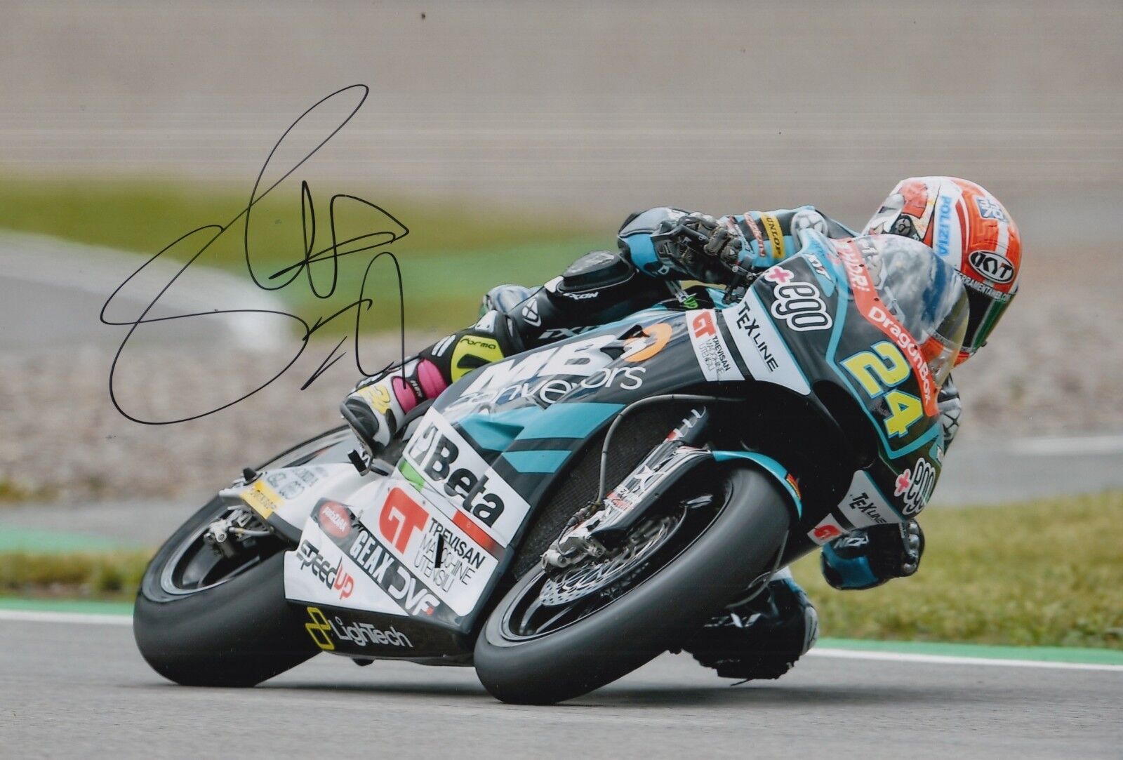 Simone Corsi Hand Signed Speed Up Racing 2017 12x8 Photo Poster painting Moto2 MotoGP 2.