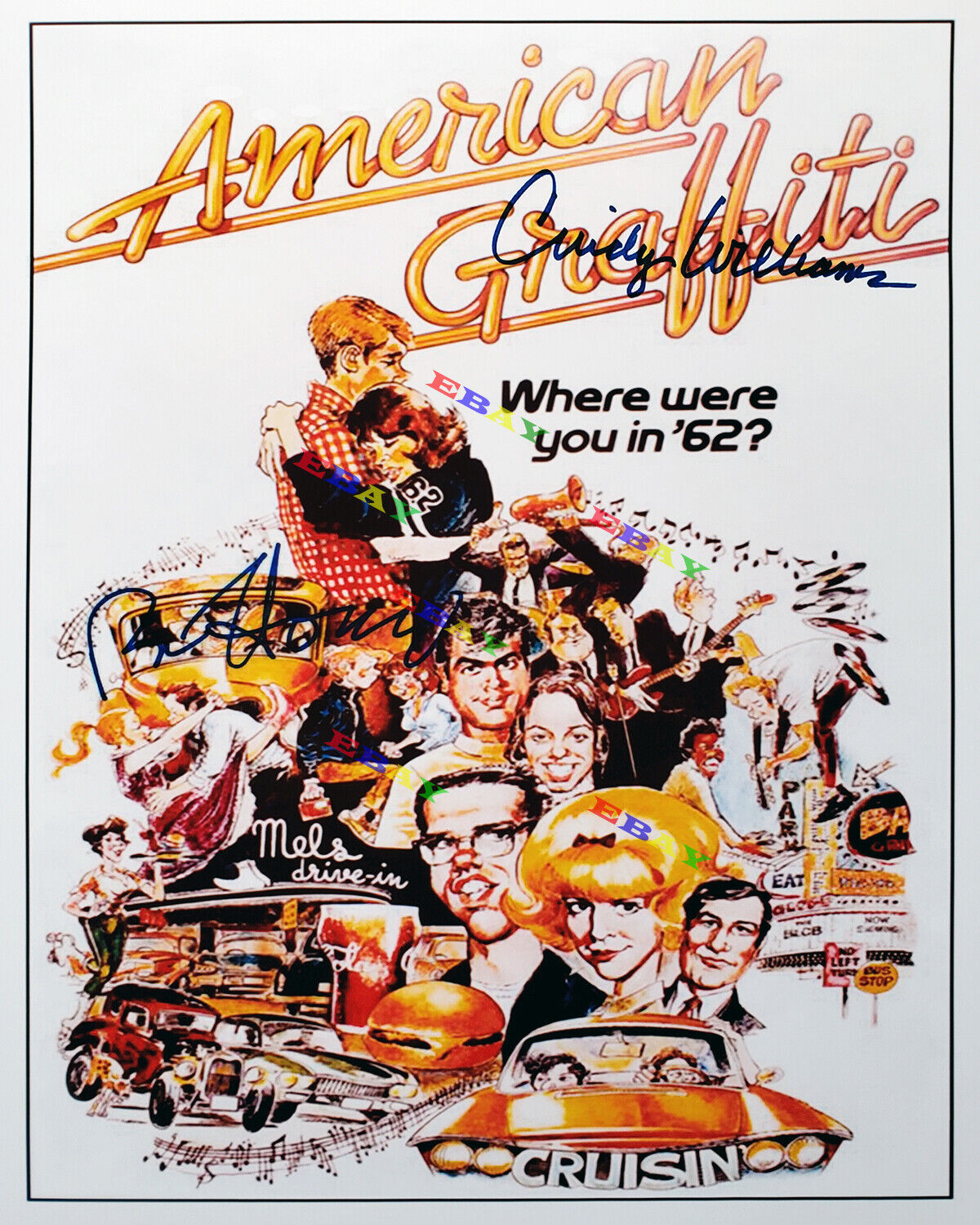 American Graffiti Ron Howard Cindy William Autographed Signed 8x10 Photo Poster painting Reprint