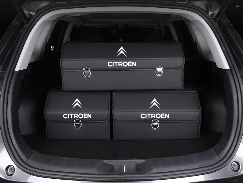 Car Trunk Leather Storage Box
