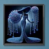 Elegante Dame - speziell geformte Diamond Painting - 30*30cm