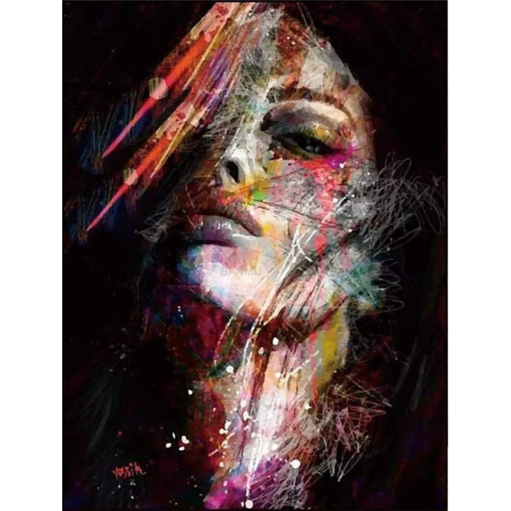 

30*40CM-Girl-Round Drill Diamond Painting, 501 Original