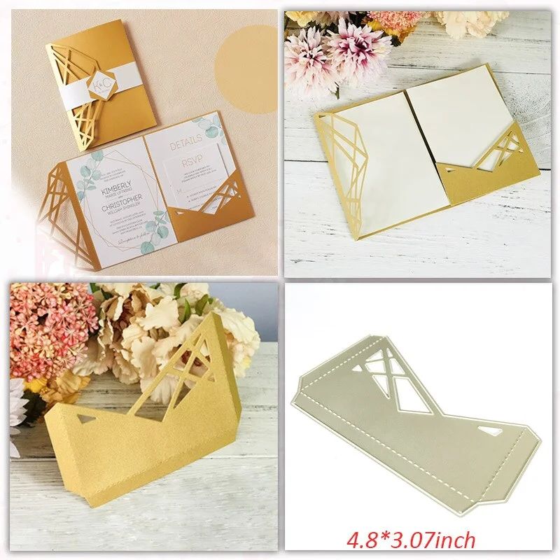 Wedding Invitation Dies Scrapbooking Metal Cutting Dies New 2019 Valentine's Day Decoration Craft Dies Cut for Card Making