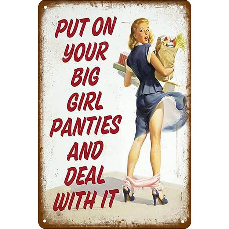 【20*30cm/30*40cm】Pin Up Girl - Vintage Tin Signs/Wooden Signs