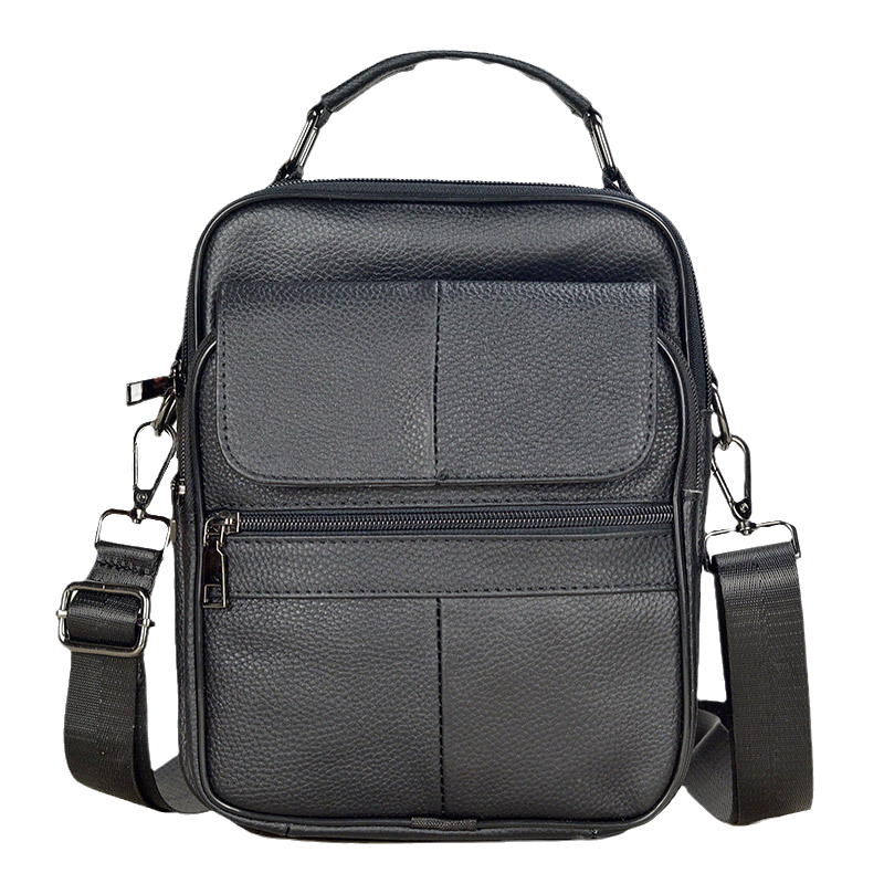 Genuine Leather Men Handbags Small Flap Shoulder Bag vitadir dxncar