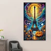 Paris Tower Halloween-Full Round Diamond Painting( 40x70cm)