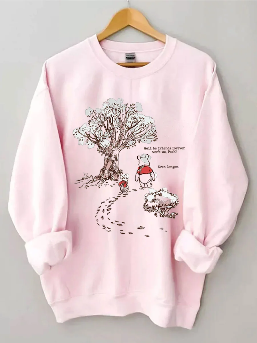 Vintage Pooh and Piglet Always Friends Forever Sweatshirt