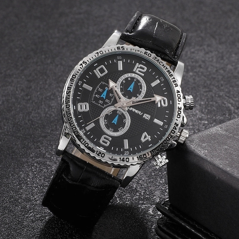 Business Geometric Buckle Quartz Men’s Watches