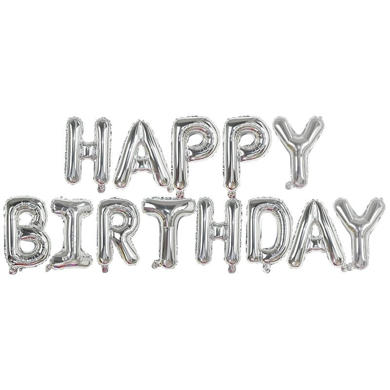 1Set Happy Birthday Confetti Latex Balloons Foil Letter Balloon Adult Kids Birthday Party Decorations Babay Shower Helium Globos