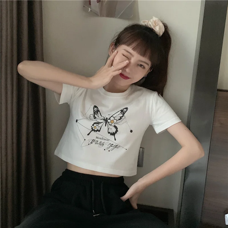 Brownm Brownm Sister Wear Short Short-Sleeved T-Shirt Female 2024 Summer New Korean Version Of The Student Jacket