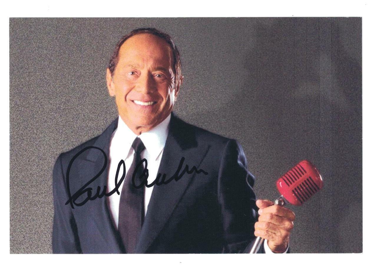 Paul Anka Signed Autographed 4x6 Photo Poster painting Singer Actor A