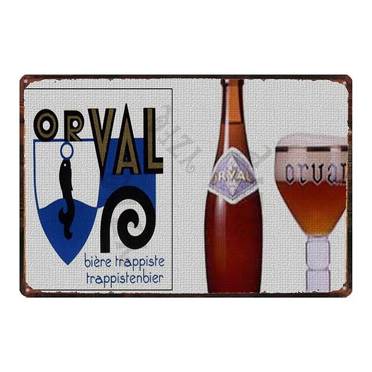 【20*30cm/30*40cm】Orval Beer - Vintage Tin Signs/Wooden Signs