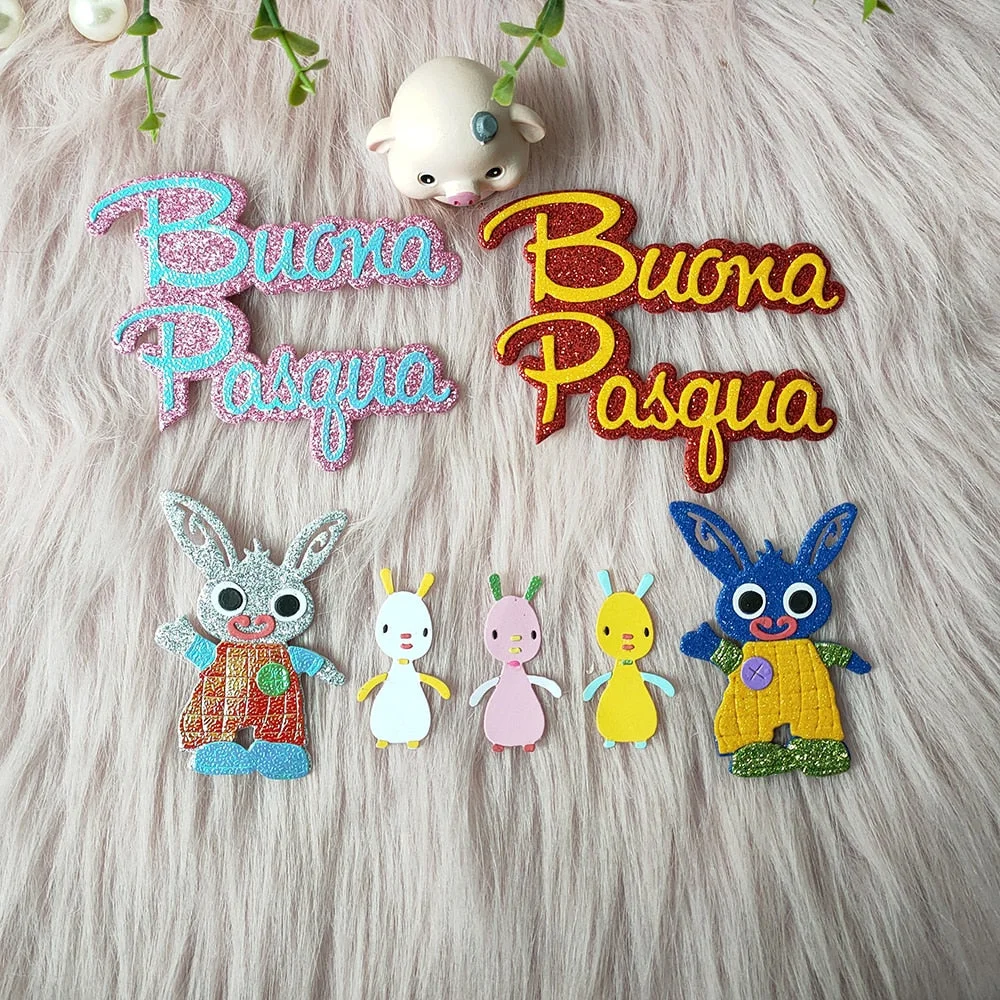 New Happy Easter bunny metal cutting die mould scrapbook decoration embossed photo album decoration card making DIY handicrafts