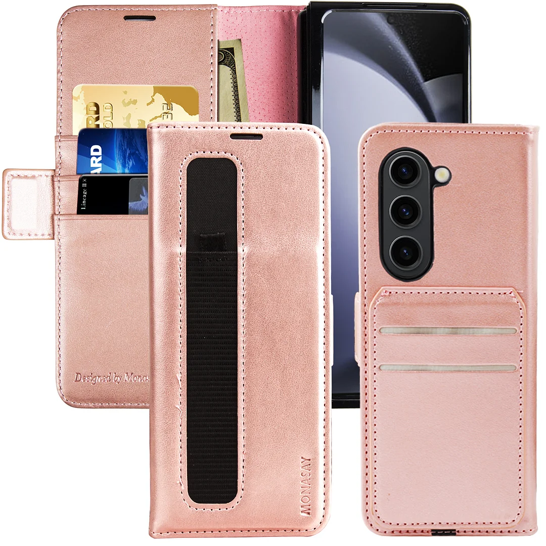 MONASAY Galaxy Z Fold 5  Wallet Case