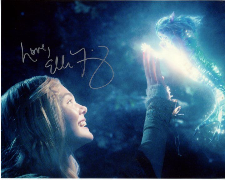 ELLE FANNING signed autographed 8x10 MALEFICENT AURORA Photo Poster painting