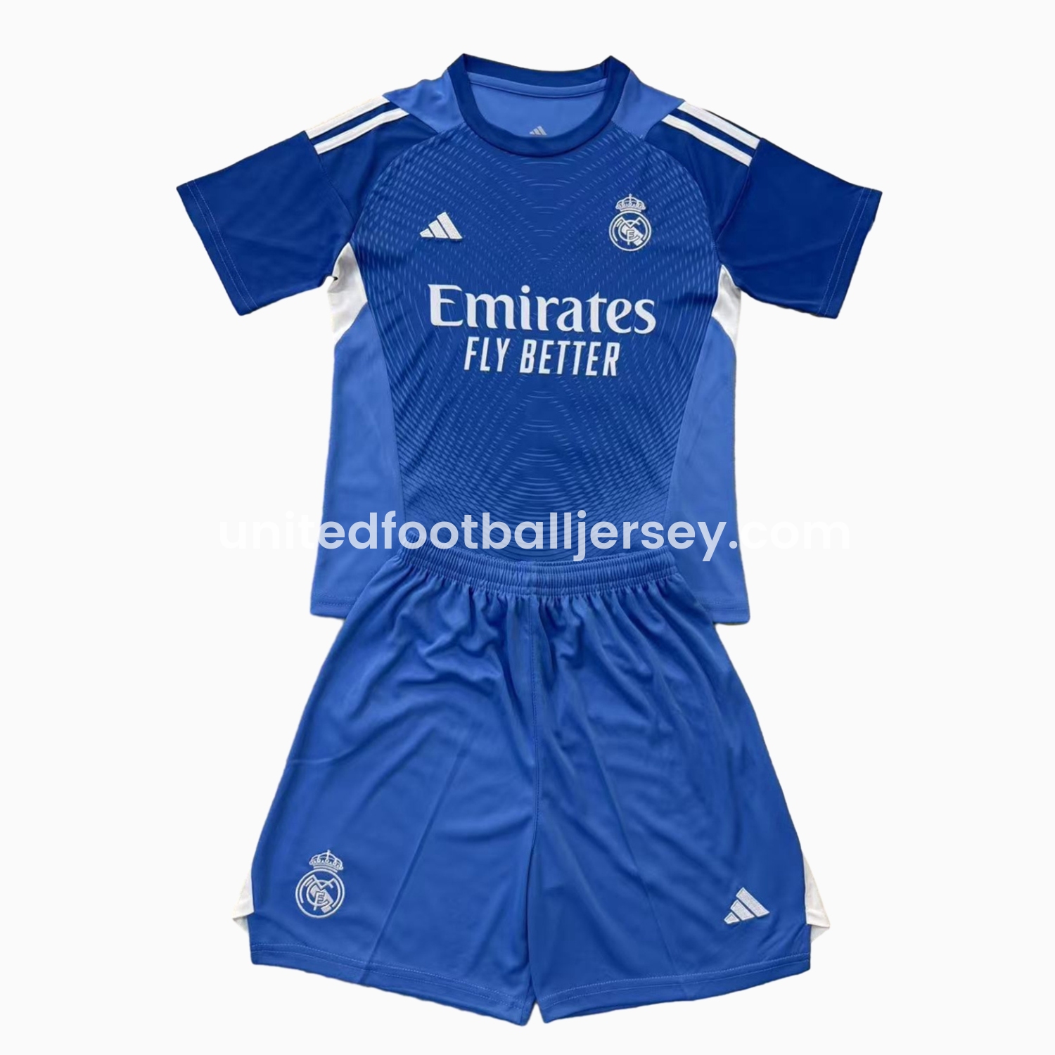 Real Madrid 25-26 Blue Goalkeeper Kids Kit