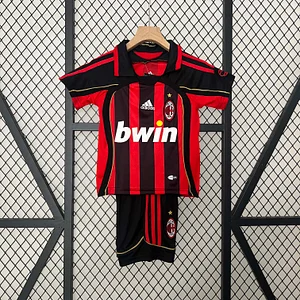 2006/2007 Retro AC Milan Home Soccer Jersey 1:1 Thai Quality Kids Size