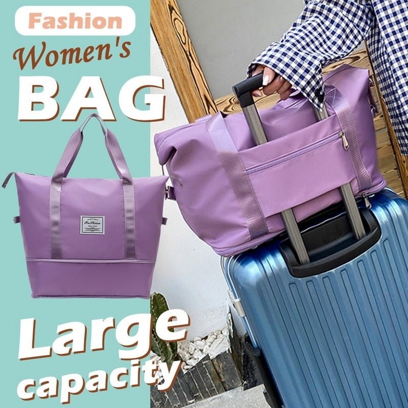 Women Large Capacity Foldable Travel Bag Gym Shoulder Bag For Workout Yoga Outdoor Waterproof Travel Handbags Shoulder Bag 2021