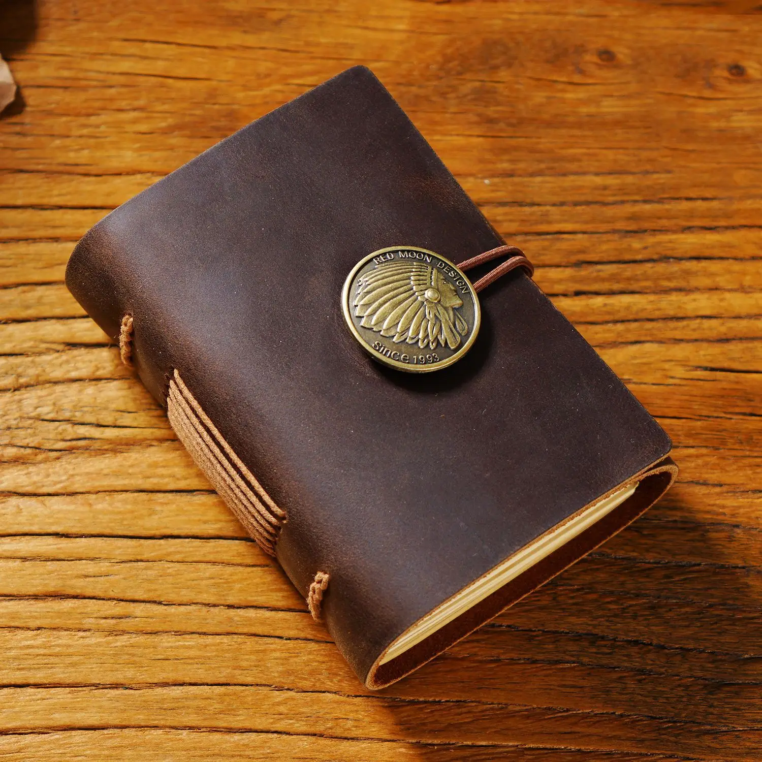 Fromthenon Handmade Cowhide Book Portable Small Gift Notebook Diary Graffiti Retro Memory Pocket Book Diary Notebook