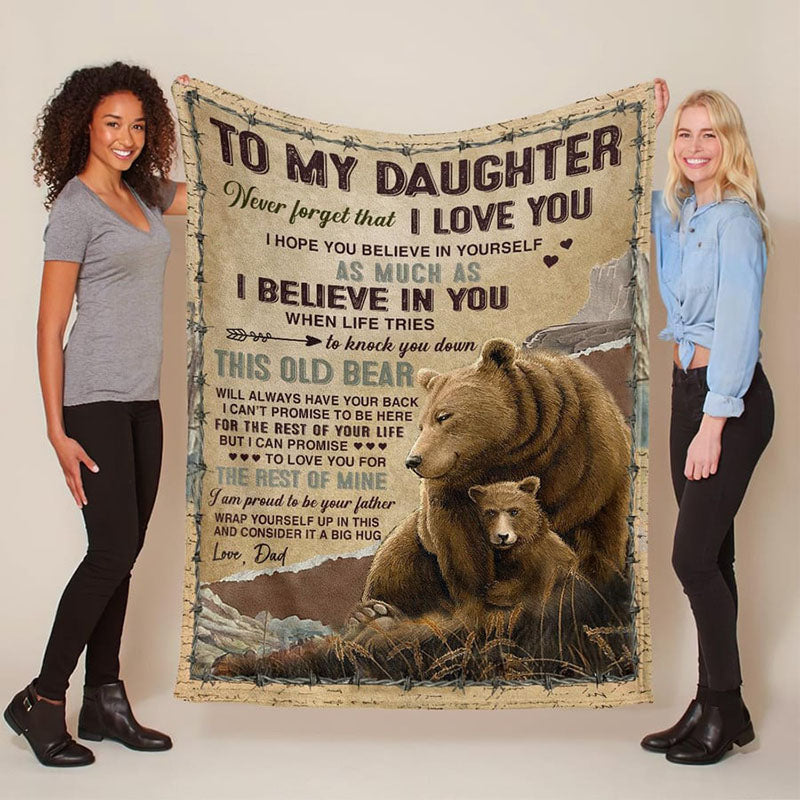Unique Gift To My Daughter - From Dad - A932 - Premium Blanket