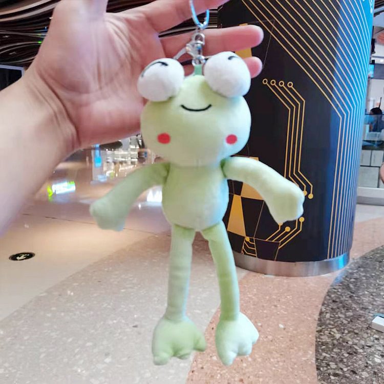 Cartoon Long-leg frog doll pendant