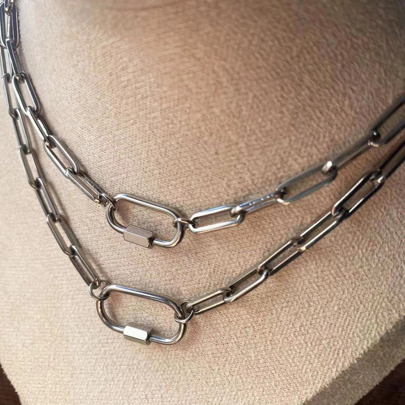 1 Piece Titanium Steel 40+5cm Jewelry Accessories