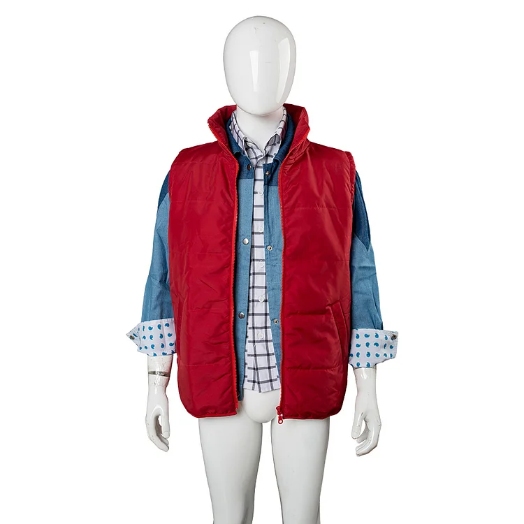 Back To The Future Marty McFly Cosplay Costume Halloween Carnival Suit