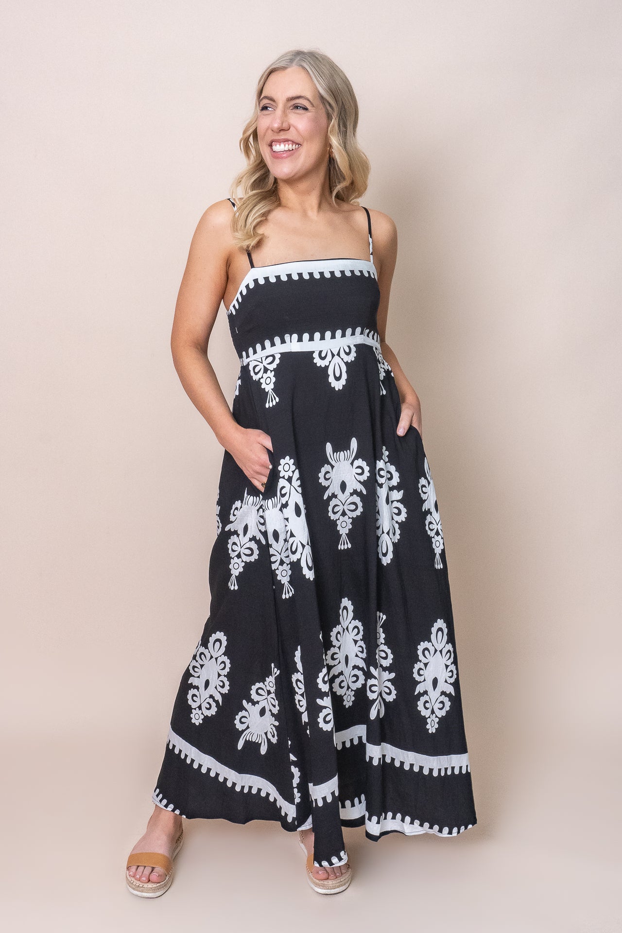 Lucy Maxi Dress in Black
