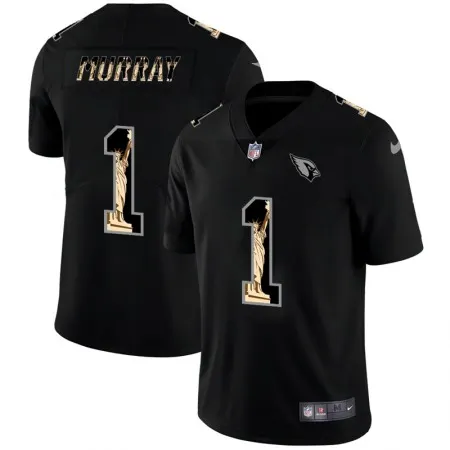 Men's Arizona Cardinals #1 Kyler Murray 2019 Black Statue of Liberty Limited Stitched NFL Jersey