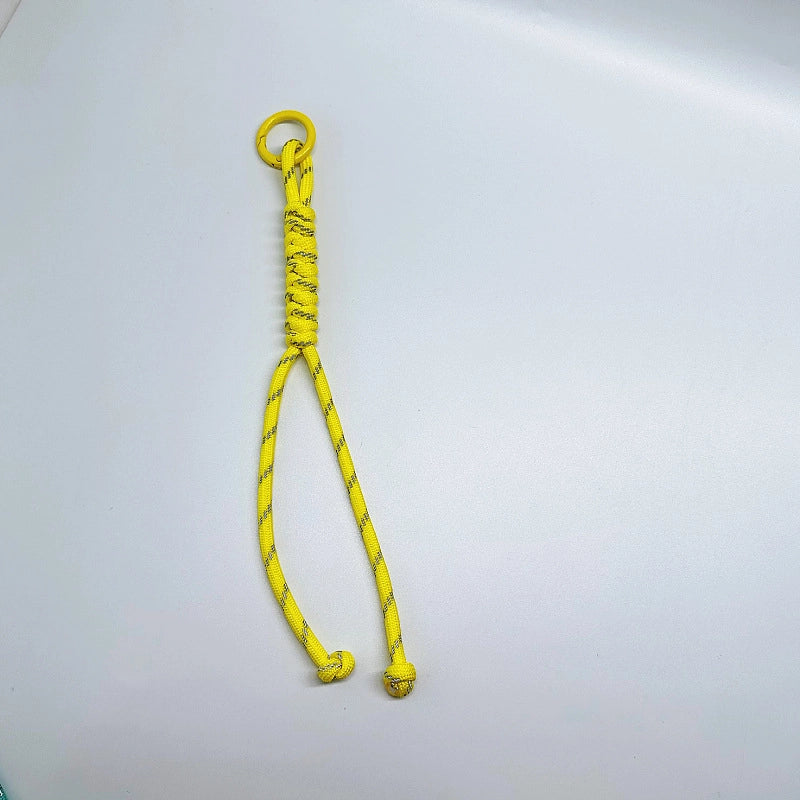 Miu’s Color Braided Rope Bag Hanging Mobile Phone Lanyard Bag Fashion Pendant Hand-Woven Key Ornament