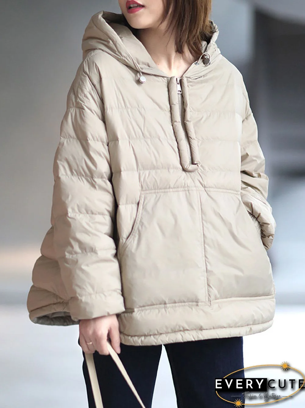 Original Solid Hooded Duck Down Coat