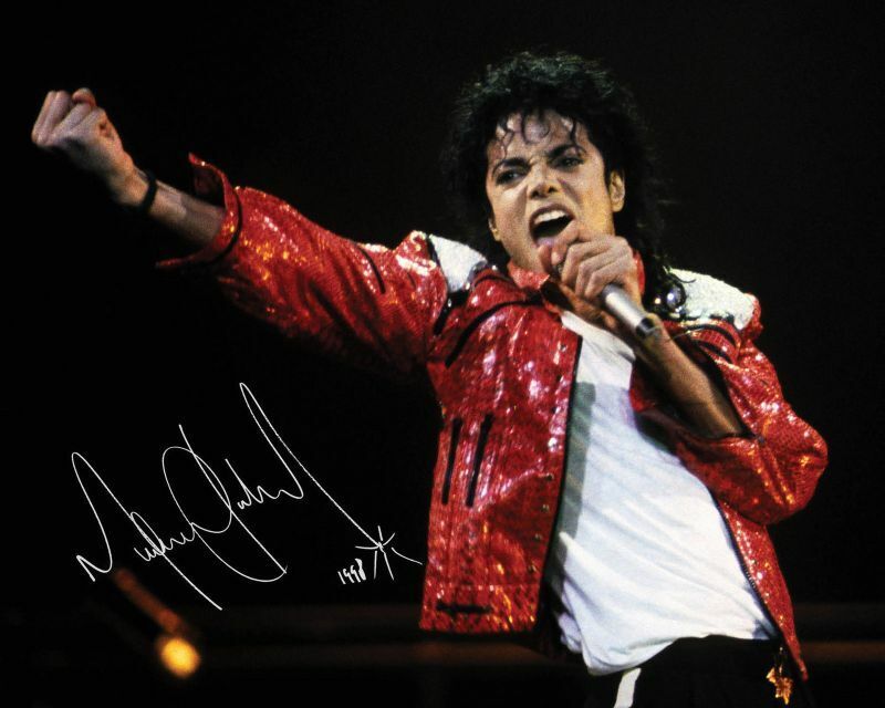 Michael Jackson Autograph Signed Photo Poster painting Print