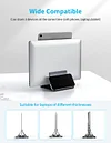 Desktop Laptop Stand - Versatile Vertical Laptop Stand Holds Three Devices | Perfect MacBook Stand Docking Station
