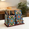 Multifunctional Handmade Wood Diamond Painting Phone/pen Holder& Storage Box Table Ornament Kits