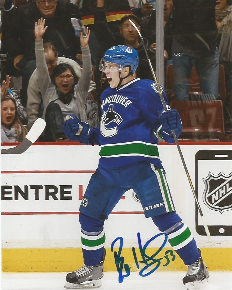 Vancouver Canucks Bo Horvat Signed Autographed 8x10 NHL Photo Poster painting COA Z