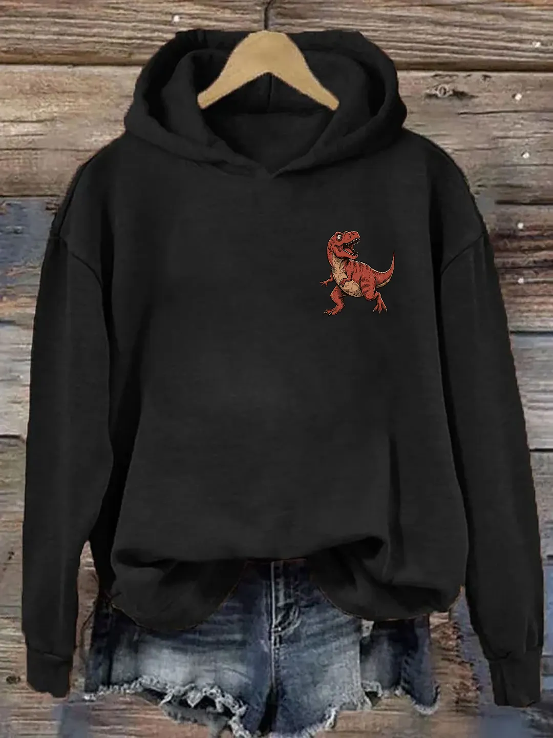 Dinosaurs Didn't Pray Funny Christian Hoodie